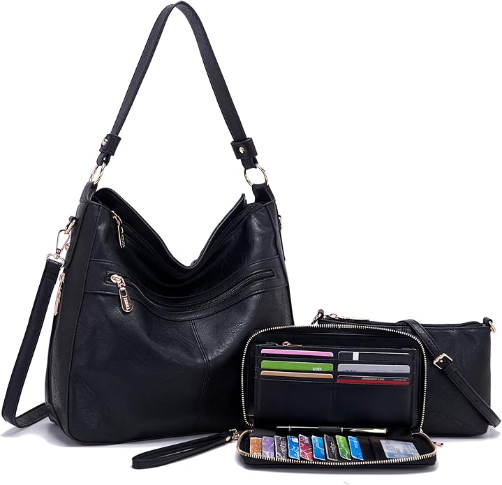 Women Large Crossbody Bags Ladies Satchel Shoulder Handbags Purse and Wallet Set for Women Totes Hobo Purses