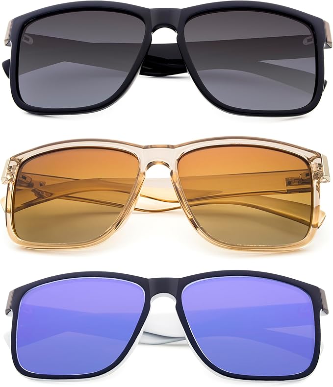 ANDOILT Sport Polarized Square Sunglasses