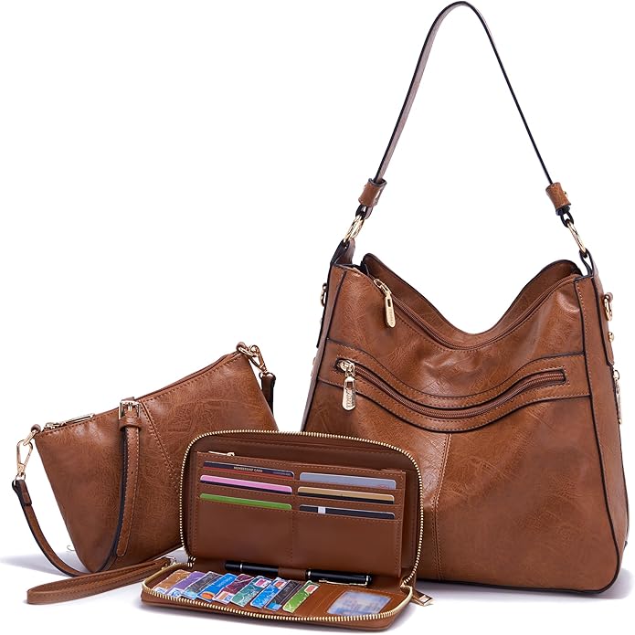 Women Large Crossbody Bags Ladies Satchel Shoulder Handbags Purse and Wallet Set for Women Totes Hobo Purses