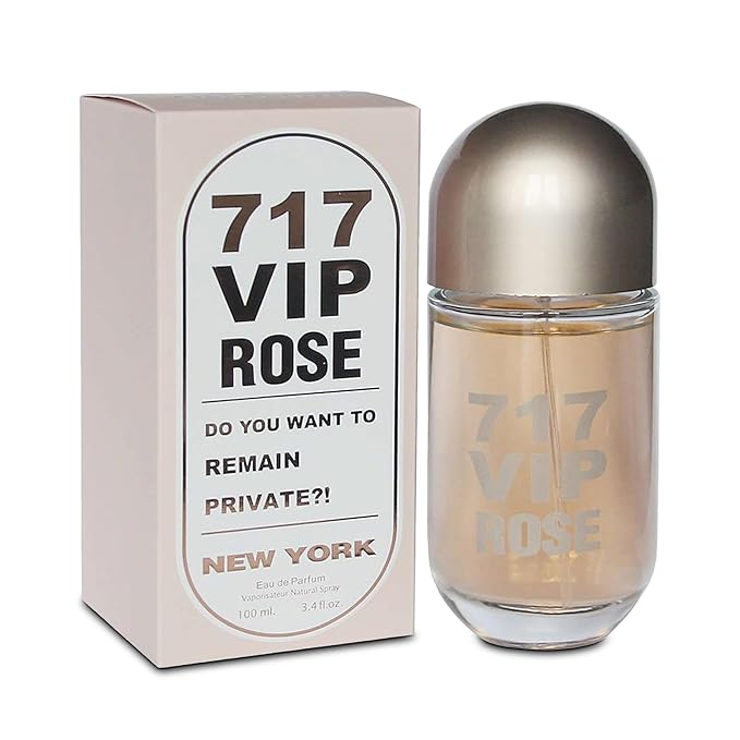 717VIP Rose Women's Perfume Sweet and Irresistible Eau de Parfum for Women Long Lasting 3.4 Fl Oz Fragrance for Daily Elegance