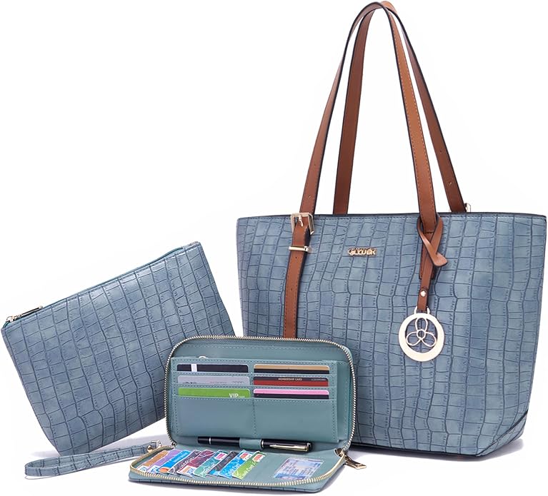 Purses And Wallets Set For Women Work Tote Satchel Handbags Shoulder Bag Top Handle Totes Purse With Matching Wallet