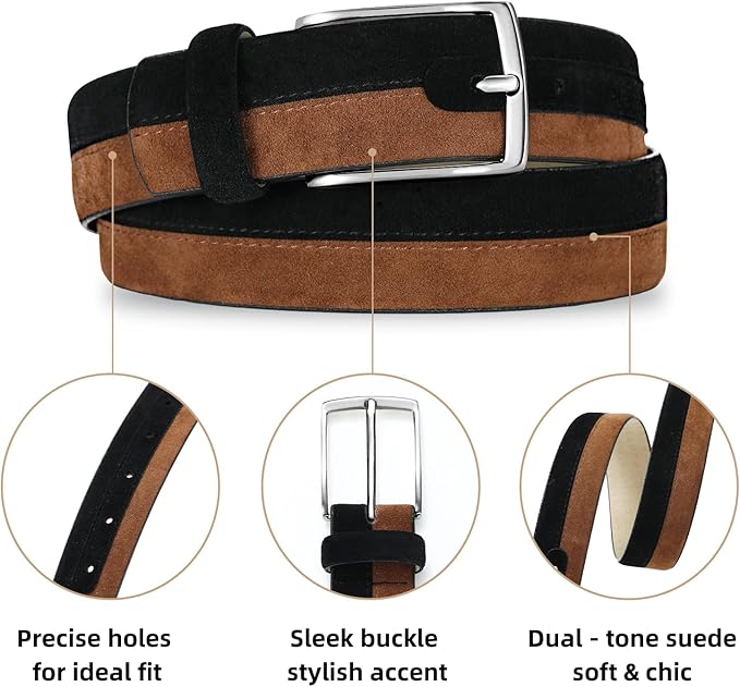 Women's Belt Fashion Buckle Premium Synthetic Leather Ladie Belts for Jeans Minimalist Design Gifts for Women