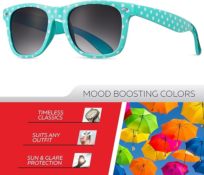 Retro Rewind Polka Dot Vintage Fashion Sunglasses for Women UV400