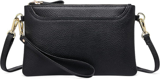 SENDEFN Leather Wristlet Clutch Small Women Crossbody Shoulder Bag Wallet Purses RIFD Card Slots