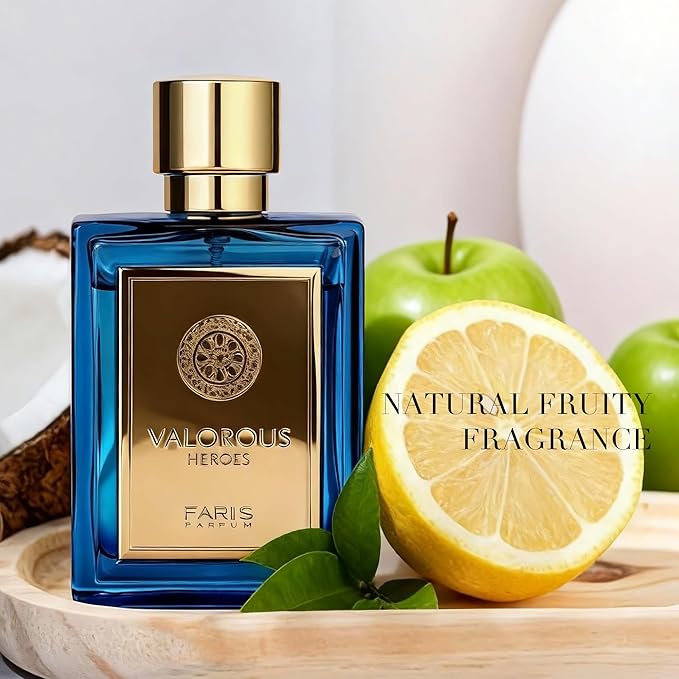 VALORES HEROES Men's Cologne 100ml Woody Oriental Eau de Parfum Citrus Leather Fragrance Gift