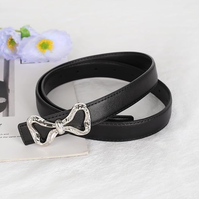 Relang Women's Belts with Gold Buckle, Fashion Waist Band, Elegant Ladies' Belt, Gift for Women