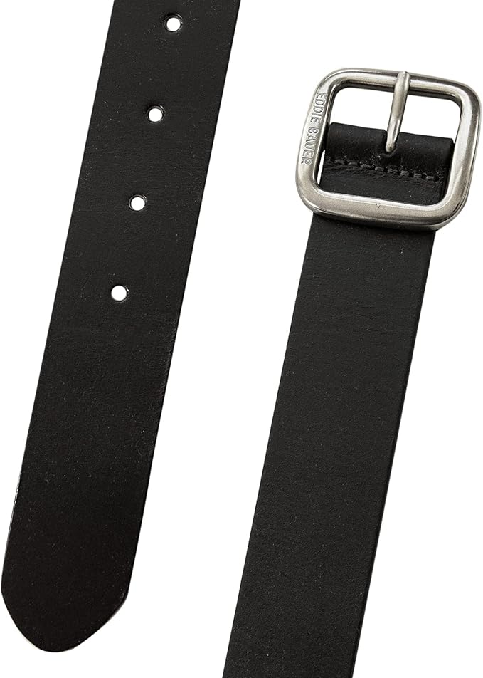 Eddie Bauer Women's Casual Leather Belts with Durable Metal Buckle