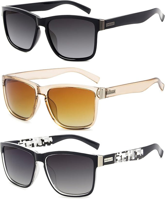 ANDOILT Sport Polarized Square Sunglasses
