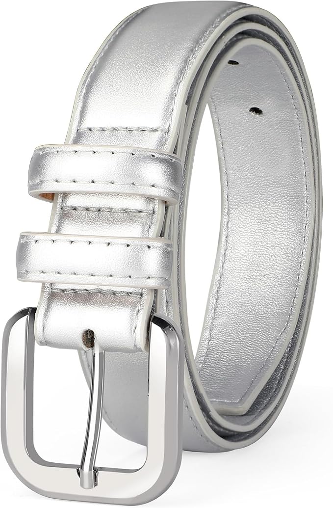 VONMELLI Leather Belts for Women Fashion Wasit Ladies Belt for Jeans Pants Dresses with Pin Buckle