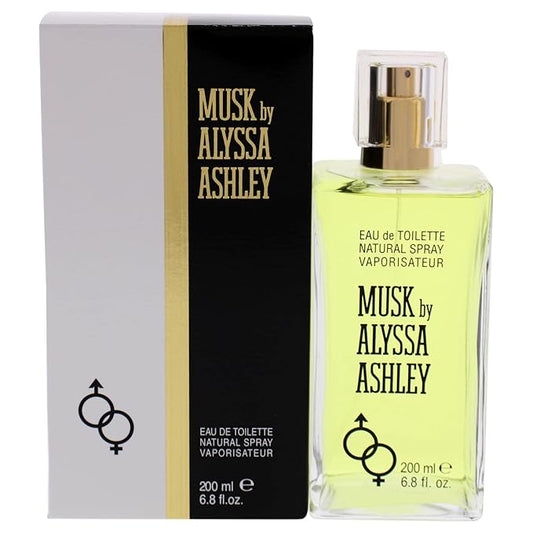Alyssa Ashley Musk - Perfume for Men and Women with Citrus and Sicilian Bergamot - Long Lasting - Womens Fragrances - 6.8 oz EDT Spray