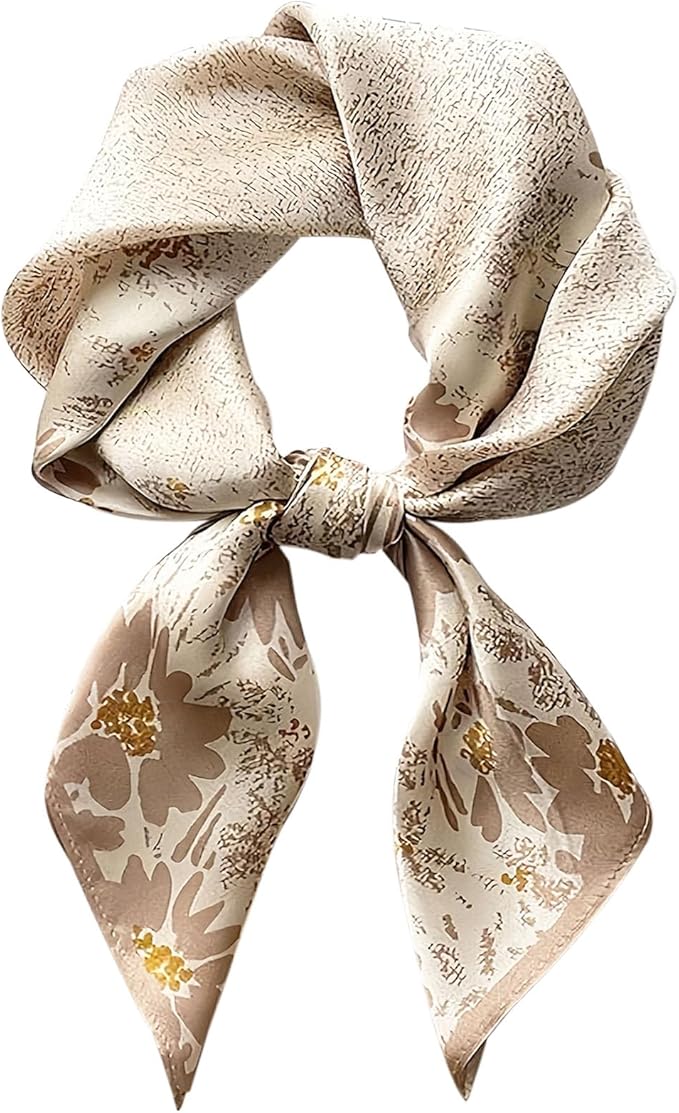 Satin Bandanas Head Scarf For Women Hair Scarves Accessories Lightweight Fashion Wrap Neck Silk Sleeping Headscarf