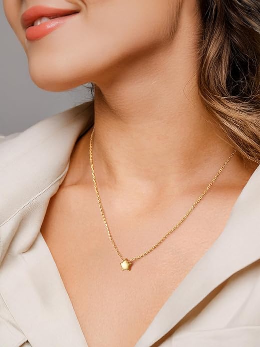 PROSILVER 925 Sterling Silver Necklace for Women | Dainty Delicate Adjustable Choker with Heart/Star/Moon/Vertical Bar Pendant, Hypoallergenic Tarnish Resistant Everyday Jewelry Gift for Her