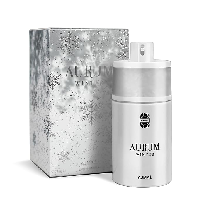 Ajmal Aurum Winter Eau de Parfum for Women, 2.5 fl oz / 75 ml, Warm Floral Sweet Winter Fragrance, Long Lasting Women’s Perfume, Made in Dubai