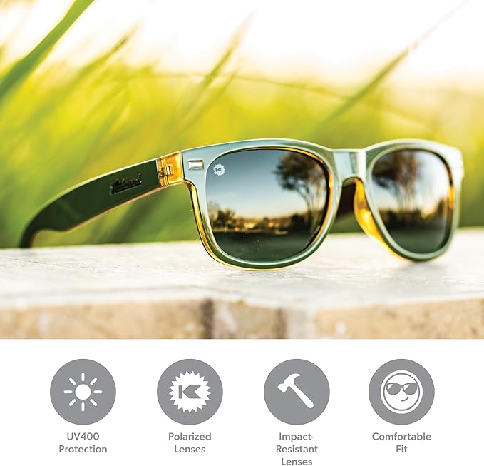 Knockaround Fort Knocks Polarized Sunglasses for Men & Women - UV400 Protection