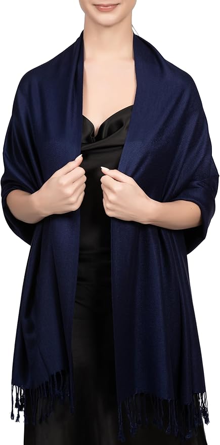 Achillea Soft Silky Pashmina Scarf for Women – Shawl Wrap for Evening Dresses, Bridesmaids, Weddings & Everyday Wear