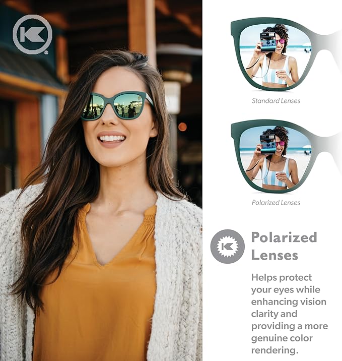 Knockaround Deja Views Polarized Sunglasses for Women & Men - Trendy Sunglasses - UV400 Protection
