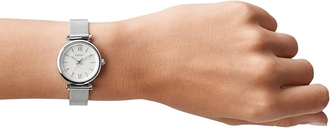 Fossil Women's Carlie Quartz Stainless Steel Three-Hand Watch