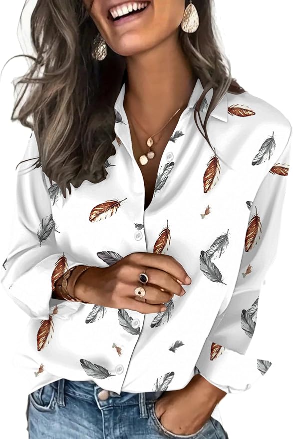 Zeagoo Satin Blouses for Women Silk Button Down Shirts Long Sleeve Business Casual Tops