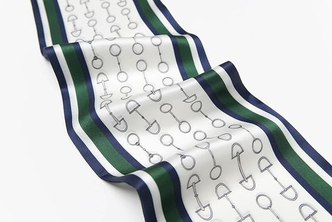 100% Mulberry Silk Ribbon Scarf for Hair Beach Head Wraps for Women Handbag accessories Necktie