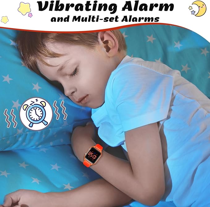 L LAVAREDO Kids Digital Watches for Boys Girls,Waterproof Sport Watch with Pedometer Stopwatch Vibration Alarm for Ages 5-13,No App Fitness Tracker Watch for Kids Teens Birthday Christmas Gifts