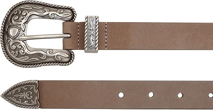 Lucky Brand Women's Western-Inspired Leather Belt | Classic | American Heritage | Casual | Vintage | Cowboy