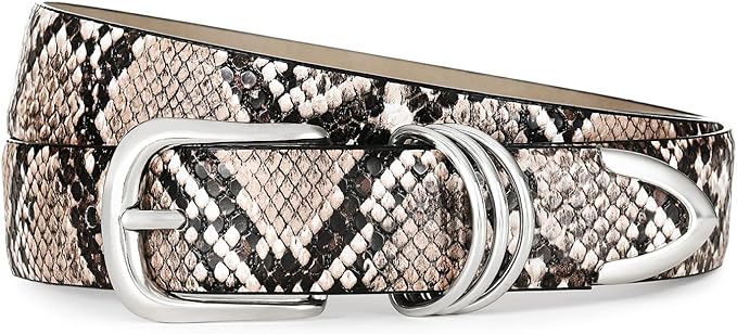Belts for Women with Gold Buckle Faux Leather Belts Fashion Casual belts for jeans