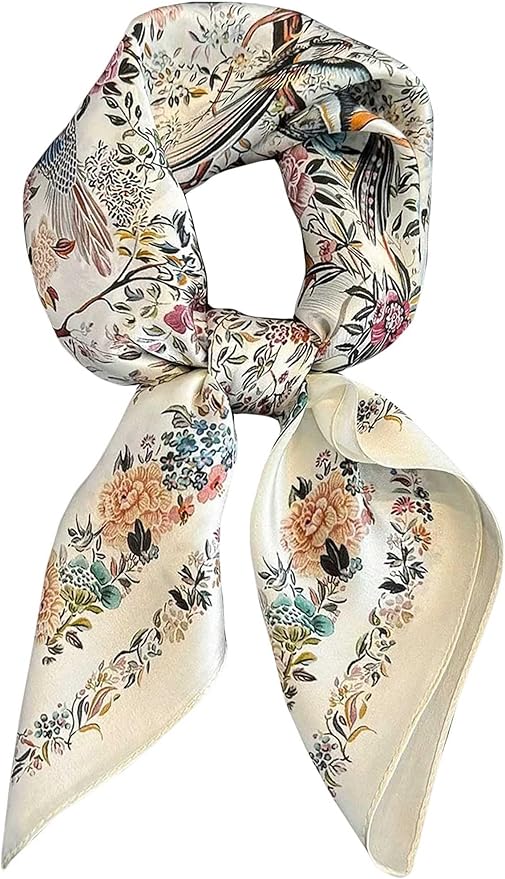 Dailyacc Hair Bandanas Scarf For Women Lightweight Fashion Neck Silk Satin Head Scarves For Sleeping Handbags Scarf