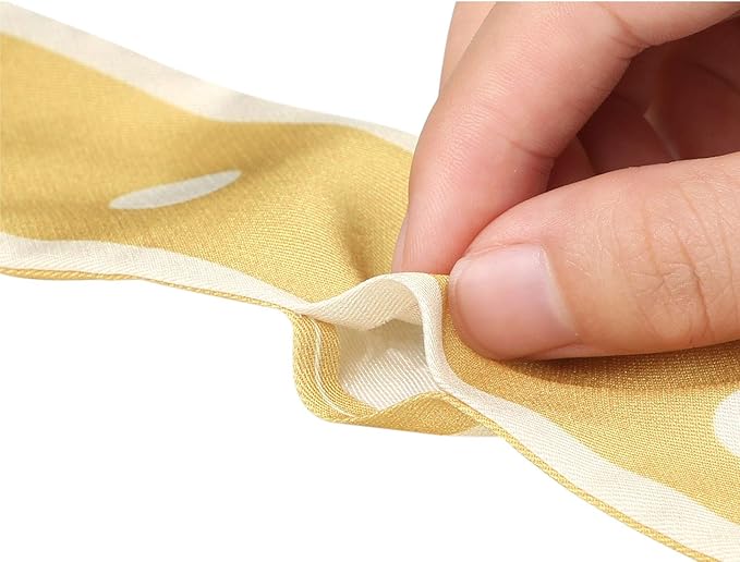 Allegra K Chic Polka Dots Women Neckerchief Skinny Scarves Hair Band Ribbon for Bag Accessory