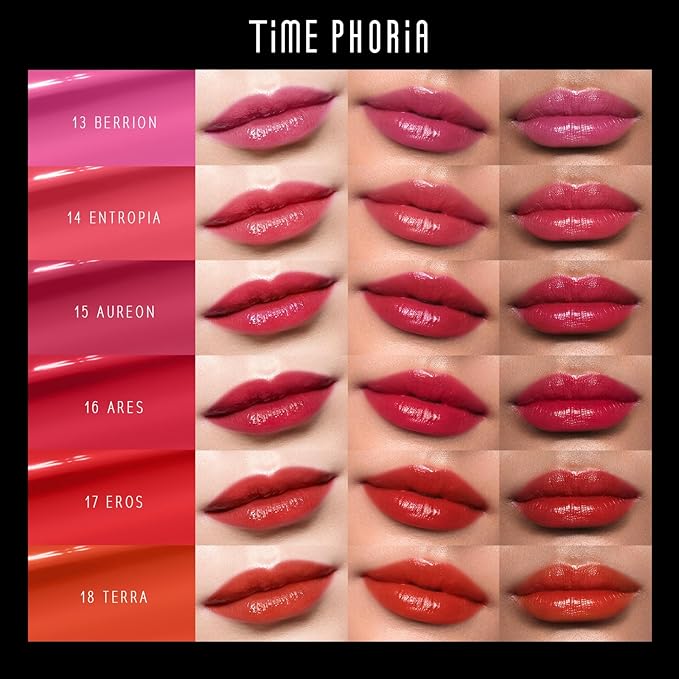 Stellar Dust Lip Stain 17 Eros, Transfer-Proof & Smudge-Proof Lip Gloss, Deep Warm Red Tinted Glossy Finish, High-Pigment Vibrant Color, Hydrating Lightweight Long-Lasting Lip Makeup