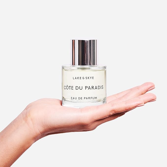 Lake & Skye Côte Du Paradis Eau de Parfum Spray -Vegan, Cruelty Free, Synthetic Free 1.7 fl oz (50 ml) - Warm and Woody Gourmand Fragrance Collection