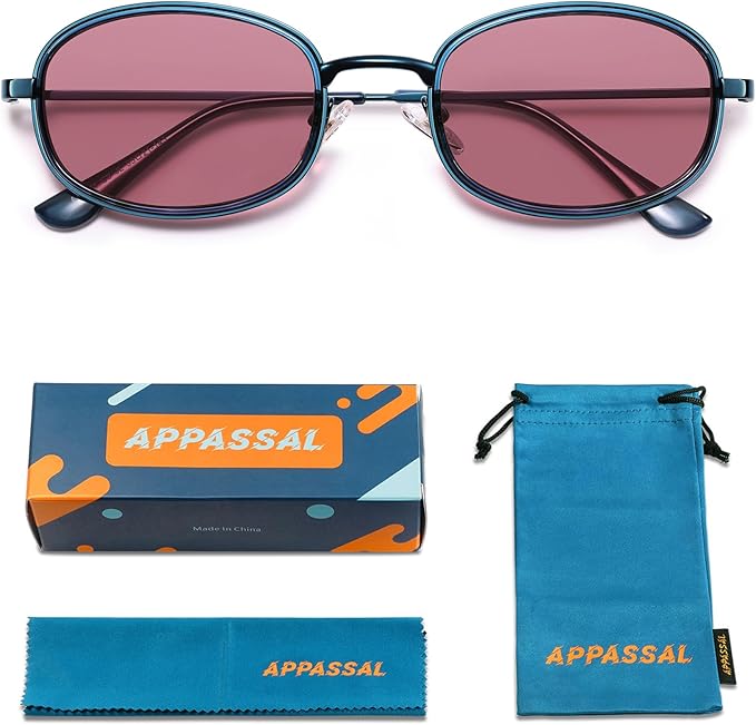 Retro Oval Sunglasses for Women Men Trendy Large Round Y2k Sunnies AP3681