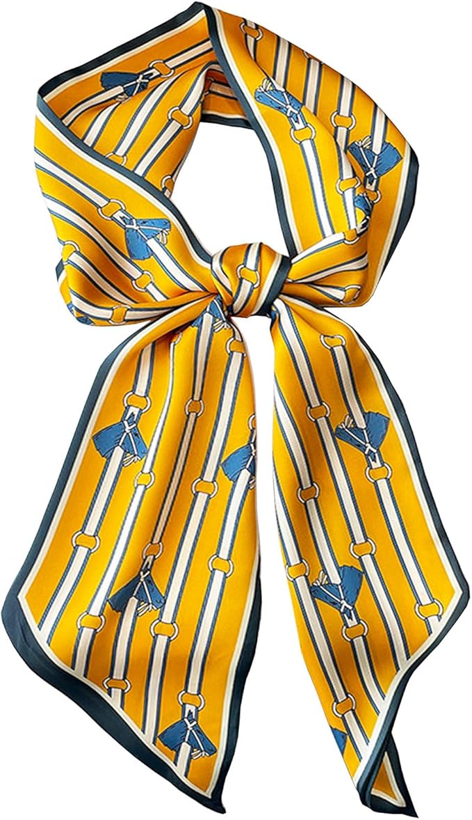 Purse Scarf For Handbags Head Scarves For Women's Hair Bags Scarfs Long Skinny Scarves Fashion Silky