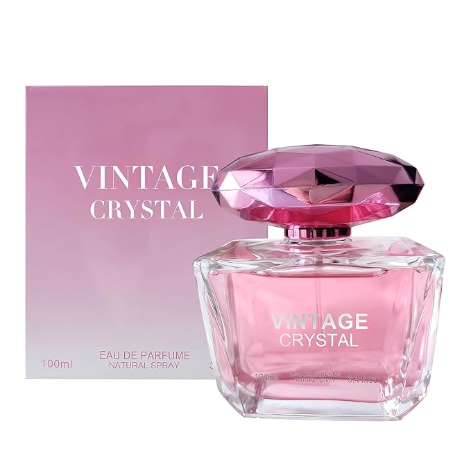 New Crystal Women Perfume–Bold & Sophisticated Scent Eau De Parfum With Citrus,Spice,And Woody Notes Long Lasting Natural Spray Fragrance 3.4 Fl Oz