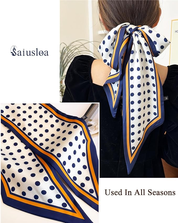 Purse Scarf For Handbags Head Scarves For Women's Hair Bags Scarfs Long Skinny Scarves Fashion Silky