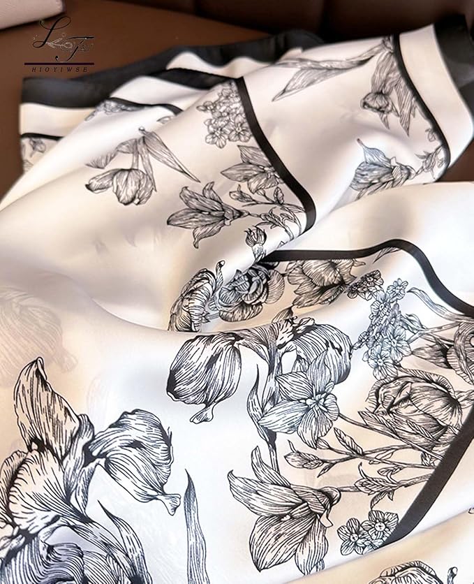 Satin Bandanas Head Scarf For Women Hair Scarves Accessories Lightweight Fashion Wrap Neck Silk Sleeping Headscarf