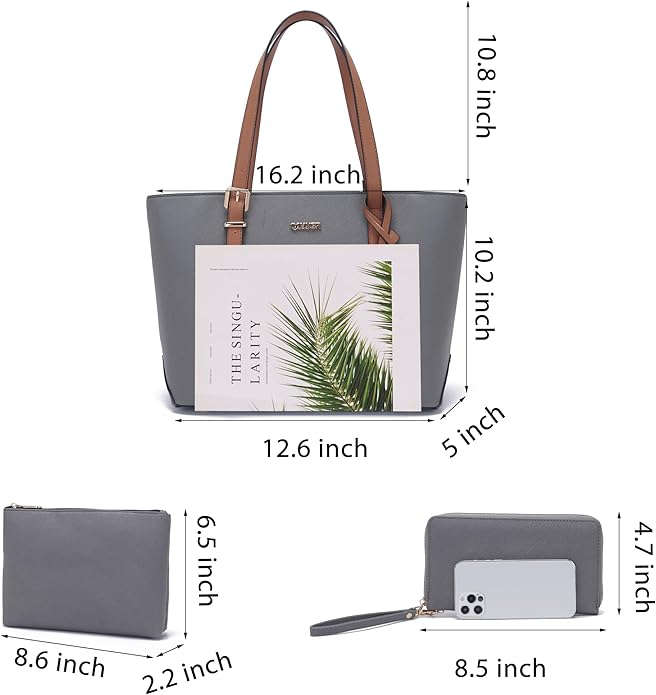 Purses And Wallets Set For Women Work Tote Satchel Handbags Shoulder Bag Top Handle Totes Purse With Matching Wallet