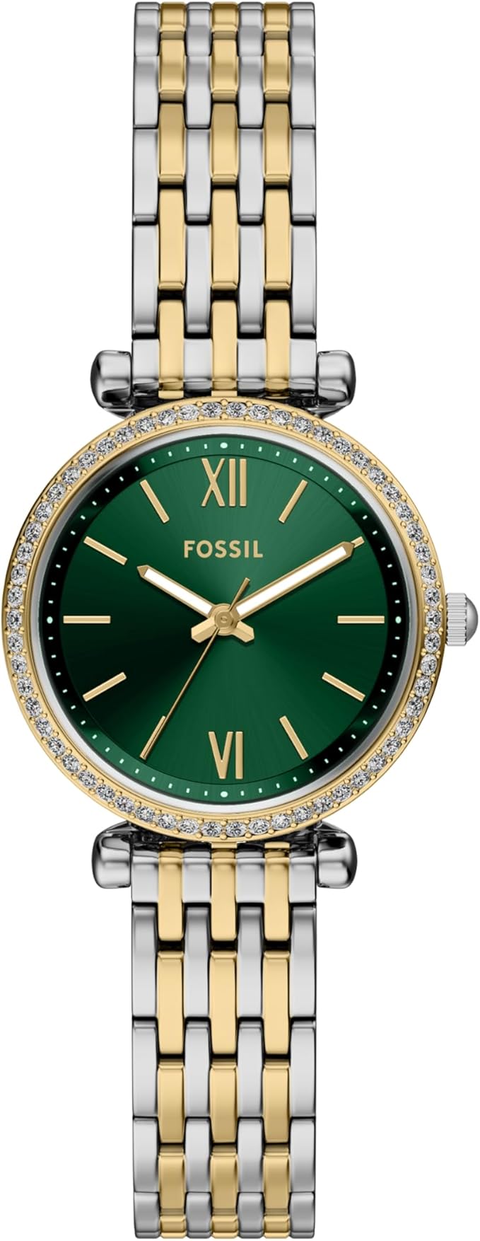 Fossil Women's Carlie Quartz Stainless Steel Three-Hand Watch