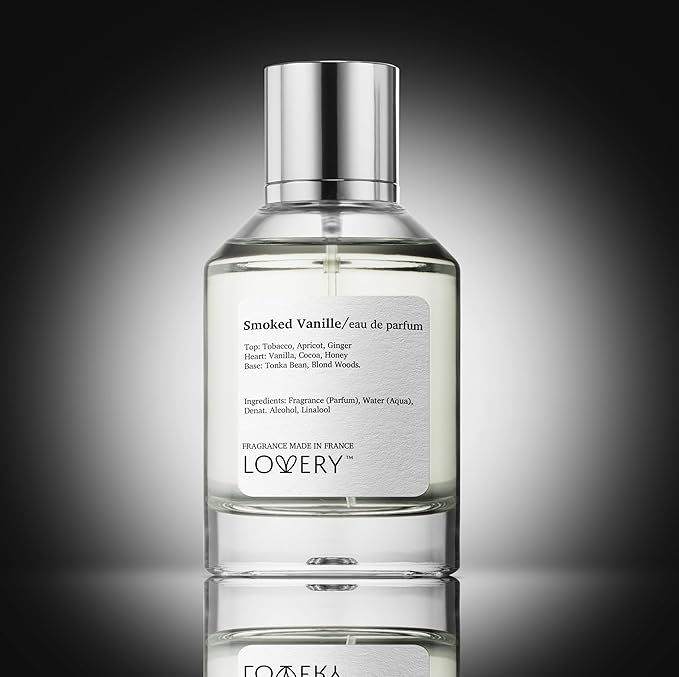 LOVERY Smoked Vanille Perfume, Inspired by T F.ord Tobacco Vanille EDP, Long Lasting Pure Vanilla Perfume for Women & Men, Clean Fragrance Perfume Spray, 100ml Perfumes for Birthday Gifts - France