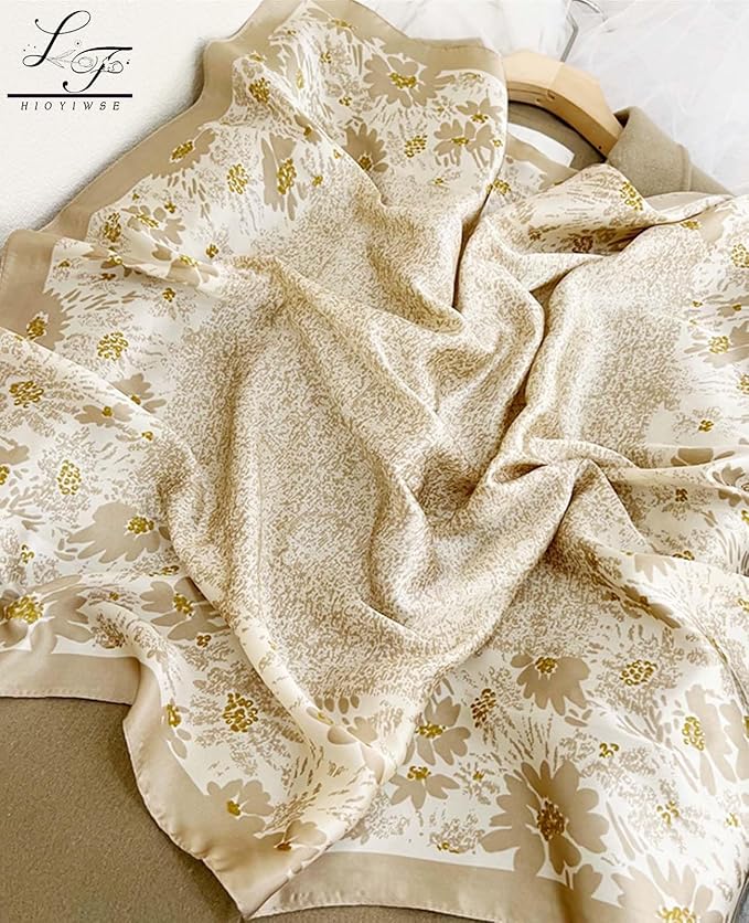 Satin Bandanas Head Scarf For Women Hair Scarves Accessories Lightweight Fashion Wrap Neck Silk Sleeping Headscarf