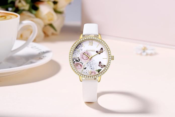Women's Watches Leather Band Luxury Quartz Watches Waterproof Fashion Creative Wristwatch for Women Ladies