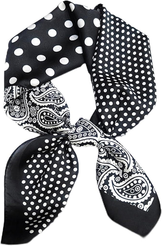 Satin Bandanas Head Scarf For Women Hair Scarves Accessories Lightweight Fashion Wrap Neck Silk Sleeping Headscarf