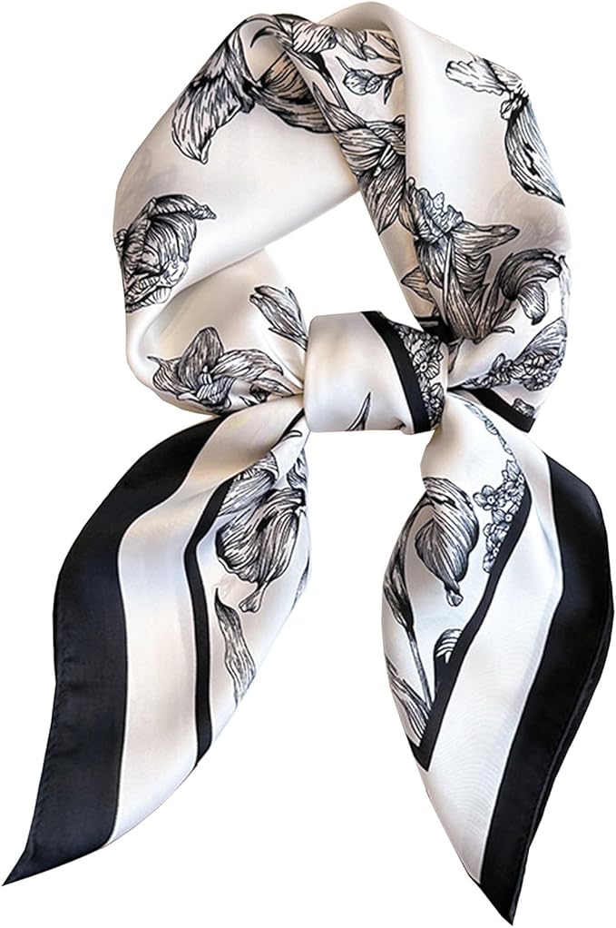 Neck Scarf For Womens Silky Head Scarves Hair Bandanas Square Scarf Fashion Accessories lightweight