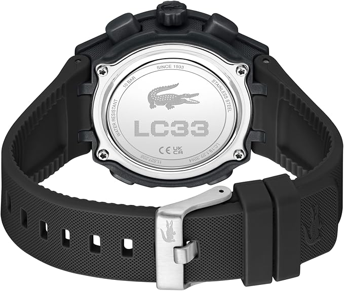 Lacoste LC33 Women's Analog Digital Watch, Silicone Strap, Contemporary, Sporty - Premium Fashion Timepiece - Gift for Her, 40mm