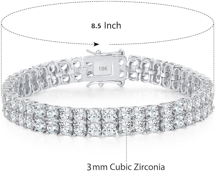 18K Platinum Authentic Full Diamond Bracelet Paired with Pure Natural Moissanite Diamonds, Versatile and Trendy Jewelry for Women