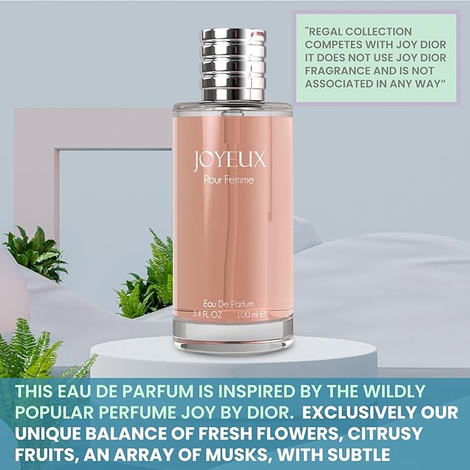 Perfume for Women – INSPIRED by A WORLD RENOWED WOMEN'S PERFUME – Bergamot, Jasmine, Musk, Patchouli – Fresh, Feminine, Soft, Long-Lasting Eau De Parfum 100ml (3.4 fl oz)