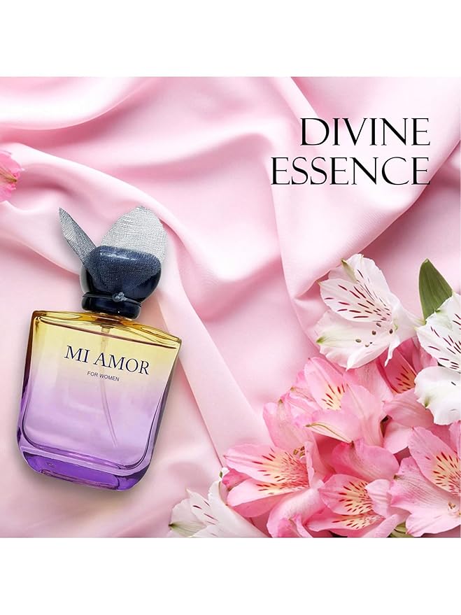 MI Amor Women Perfume Long Lating Eau De Parfum–Fresh And Trendy Natural Spray Fragrance For Effortless Chic 3.4 Fl Oz For Daily Used