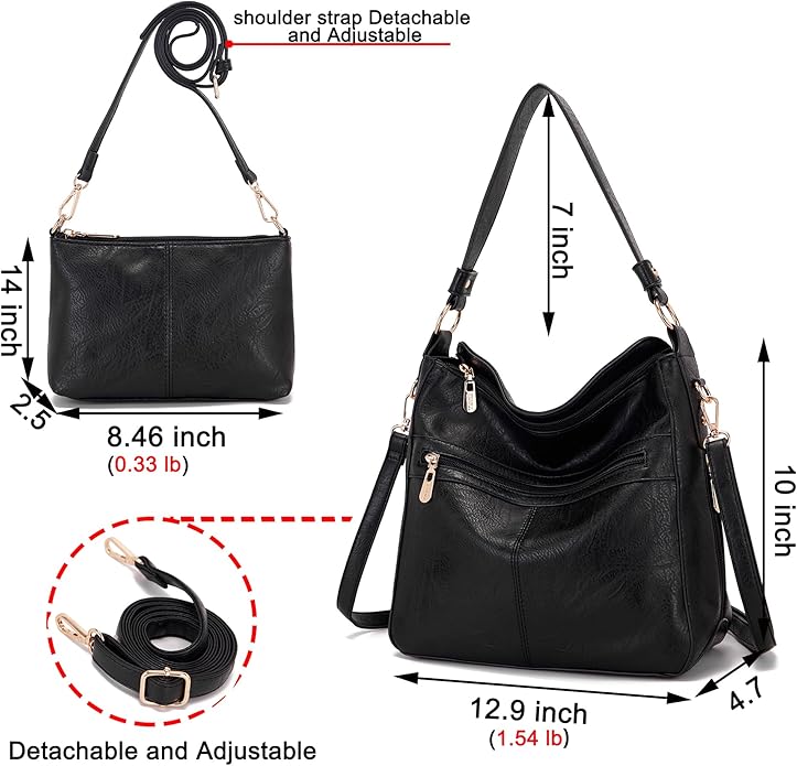 Women Large Crossbody Bags Ladies Satchel Shoulder Handbags Purse and Wallet Set for Women Totes Hobo Purses