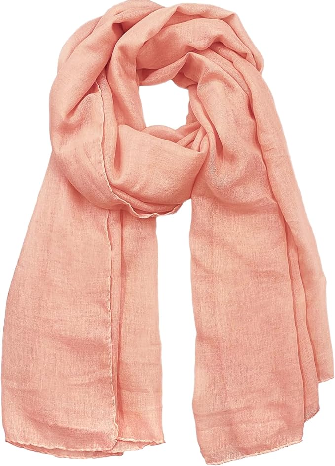 woogwin Women's Cotton Scarves Lady Light Soft Fashion Solid Scarf Wrap Shawl