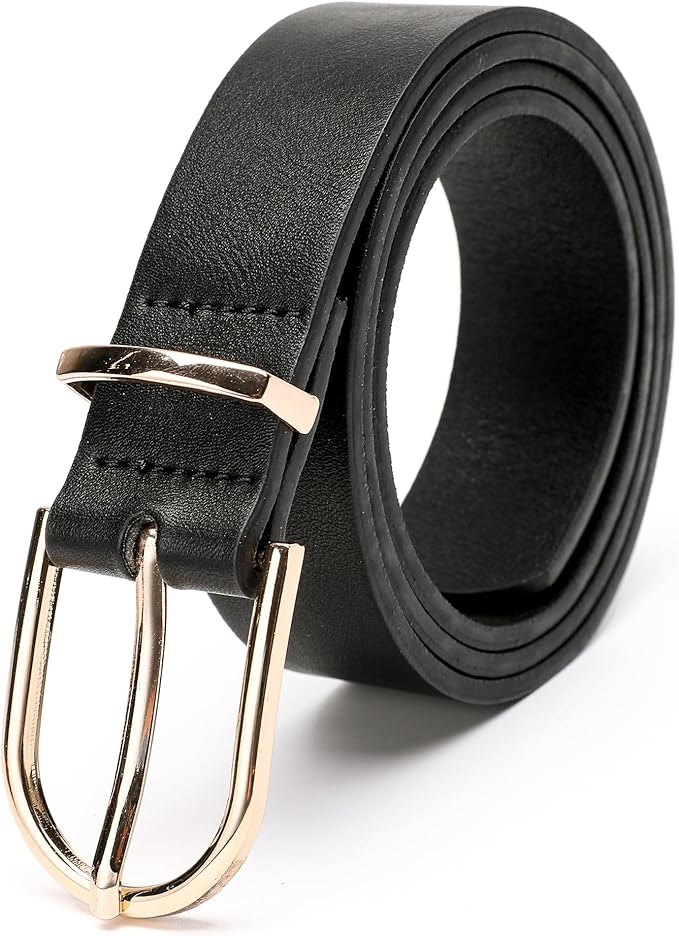 Earnda Women's Faux Leather Chic Belt for Ladies Jeans