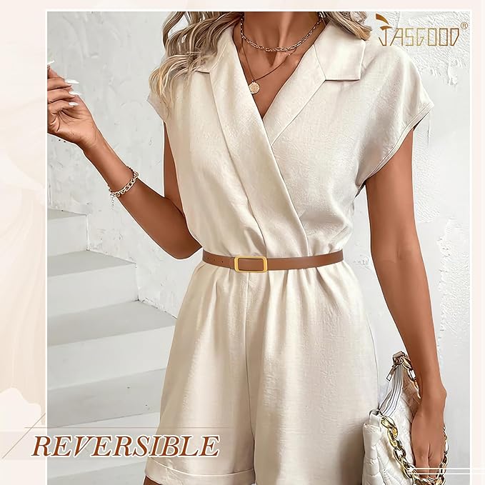 JASGOOD Women Reversible Leather Belt for Pants Jeans Ladies Waist Belt for Dresses